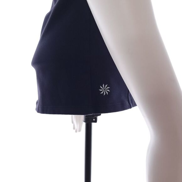 Athleta Womens Size XS Built in Bra Blue White Striped Athletic Tank Top - Picture 4 of 7